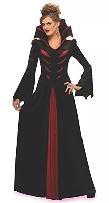 Ladies Queen Of The Vampires Fancy Dress Costume Size 10-12 Brand New • £12.99