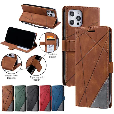 Leather Wallet Card Flip Case Cover For IPhone 15 Pro Max 14 13 12 11 XR XS 876+ • $9.95