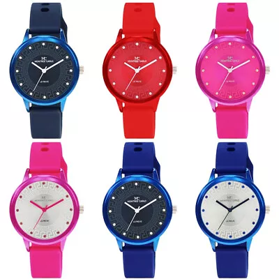 40mm Montres Carlo Women Luxury Fashion Silicon Band Quartz Dress Wrist Watch • $18