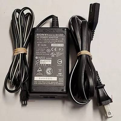 Genuine  Ac-l25a Sony Adapter Charger For Sony Handycams  B3.11 • $9