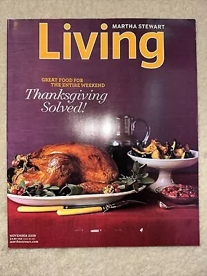 Martha Stewart Living Magazine Thanksgiving November 2008 Turkey Basket Weave • $11.99