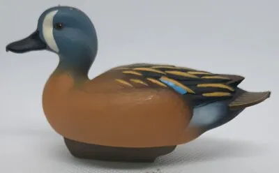 Jett Brunet Ducks Unlimited Miniature Blue Winged Teal Duck Decoy 2007 Resin • $20