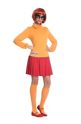 £19.99 • Buy Adult Velma Costume XL 20 22 Scooby Doo Cartoon Book Day Fancy Dress Outfit New