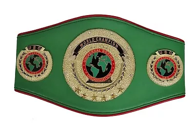 NEW UBO Boxing Championship Title Belt Adult Size Gold Plated • $119