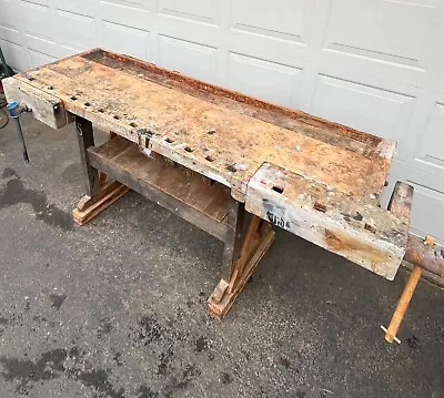 Vintage Workbench Delivery Available Antique Workbench Carpenters Workbench • $795