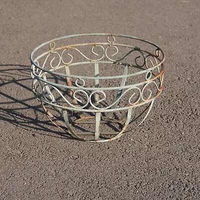 Metal Wire Plant Holder Stand Fruit Basket Bowl 14  Dia X 9  H • $30