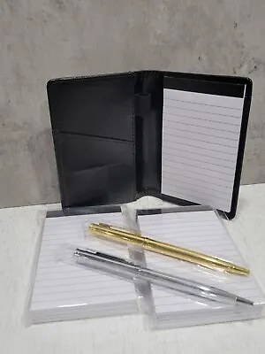 Mini Pocket Notepad SetIncluded Leather Pocket Holder 10 Notepads 2 Pens  • $16.99