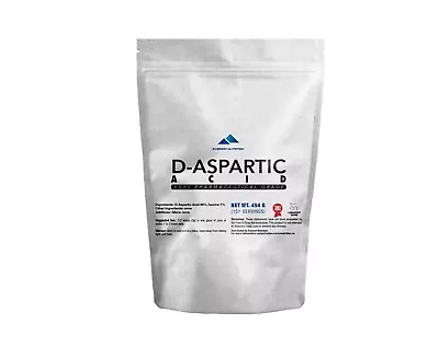 Daa D-aspartic Acid Powder 100% Pure Pharmaceutical Quality Regeneration Libido • $61.59