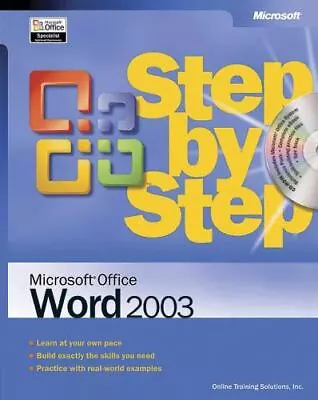 Microsoft® Office Word 2003- 9780735615236 Paperback Online Training Solu New • $8.20