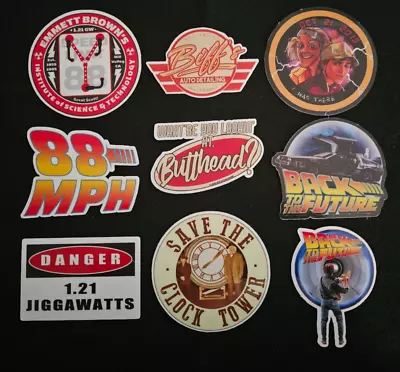 Back To The Future Stickers Save The Clock Tower Decals Doc Brown Mcfly Biff • $4