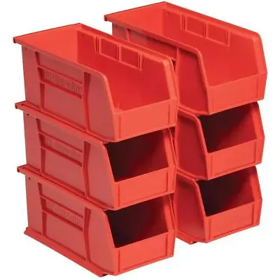 Van Storage System Shelf Bin Box Set Of 6 Plastic Red • $96.22