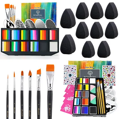 Bowitzki Professional Face Paint Makeup Split Cake Palette For Easter Egg Paint • £27.35