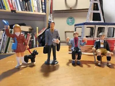 4 Vintage LGB Train G Scale People Figures 2 Standing & 2 Seated Plus Bench • $20