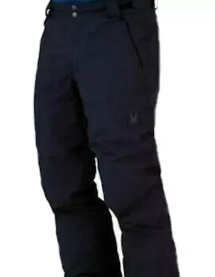 NEW Spyder Men's Repreve Black Insulated Ski Snowboard Winter Snow Pants Large • $89.99