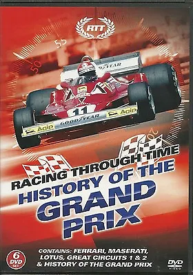 RACING THROUGH TIME HISTORY OF THE GRAND PRIX F1 - 6 DVD BOX SET  Formula 1 One  • £4.99