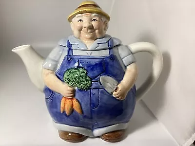 Otagiri Japan Ceramic Teapot  Gardener Grandpa  Farmer By Mary Ann Baker • $21