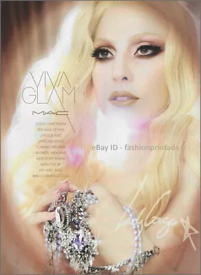 MAC Cosmetics 1-Page Magazine PRINT AD 2011 LADY GAGA • $11