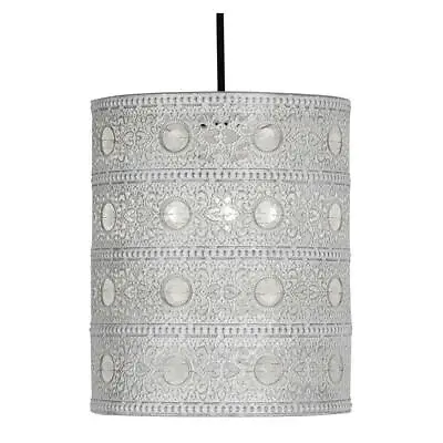 Moroccan Style Lampshade Metal Non Electric Ceiling Pendant Light Shade • £19.98