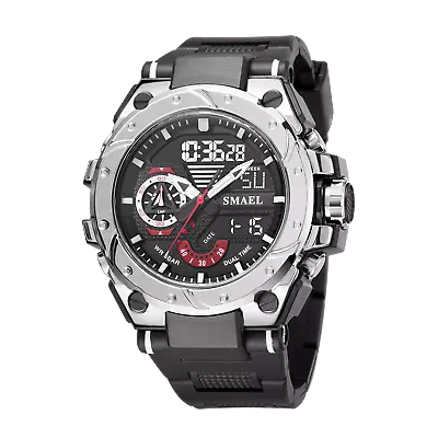 Sports Watches Military Waterproof Men's Watch Week Display Quartz Wristwatch • $38.99