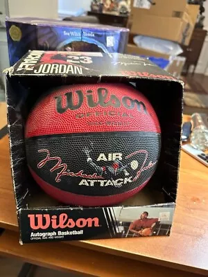 Michael Jordan Vintage Wilson Basketball With Original Box Chicago Bulls • $161.99