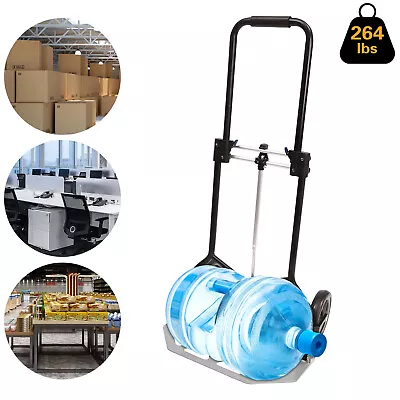 Compact Folding Aluminium Hand Truck Luggage Cart Trolley W/ Black Stretch Cord • $49.82