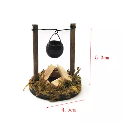 Dollhouse Miniature Rustic Wooden Campfire Wild Stove Firewood 1/12 Ornaments • $12.99