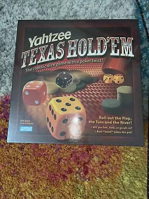 Hasbro YAHTZEE Texas Hold'em Poker Style Dice Game #42641 Complete New In Wraper • $30