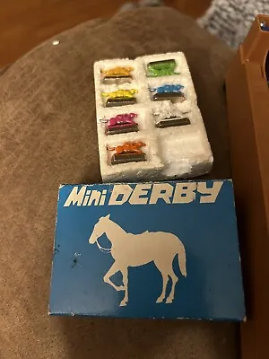 Vintage Shinsei Mini Derby Horse Racing Game With 7 Horses -Tested Works! • $120