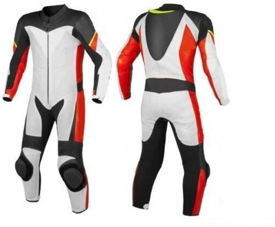 $269.27 • Buy Mens A Grade Leather Motorcycle 1PC Suit Motorbike Rider Racing Armour Sports AB