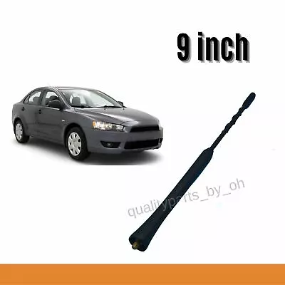 9  Black Mast AM/FM Radio Aerial Antenna Short  For Mitsubishi Lancer 2002-2017 • $12.73