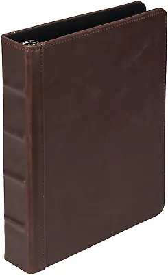 Vintage Hardback 3 Ring Leather Binder Professional Binder Organizers Planner • $28.11