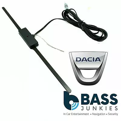 DACIA 12v Universal Internal Windscreen Glass Mount Car Radio Aerial Antenna • £9.50