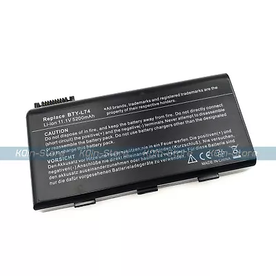 Battery For MSI A5000 A6000 A6200 CR500 CR600 CR610 CR630 CR700X BTY-L74 BTY-L75 • $25.59