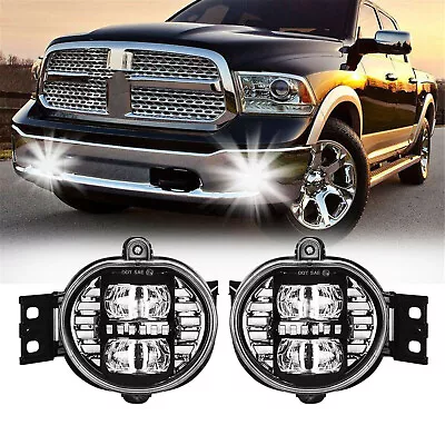 Pair LED Fog Lights Halo Projector For Dodge Ram 1500 2500 3500 Pickup 2002-2008 • $60.99