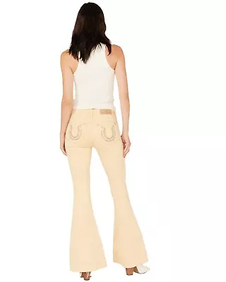 Miss Me Women's Mid Rise Horseshoe Stretch Flare Jeans  - M9160F • $114