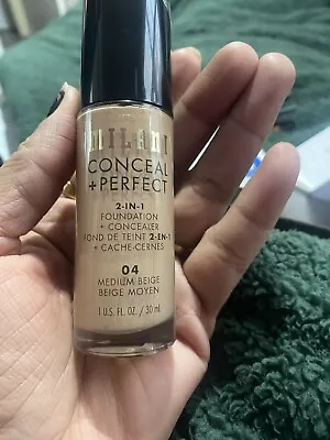 MILANI  CONCEAL+  PERFECT. 2 In 1 FOUNDATION  CONCEALER.  04 MEDIUM BEGE. New • £14.50
