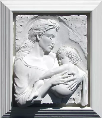 Bill Mack Devotion Bonded Sand White Frame FANTASTIC WALL SCULPTURE ART • $50000