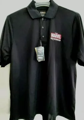 XL MARVEL The Marvel EXperience Performance Men's Polo Shirt - Black • $15