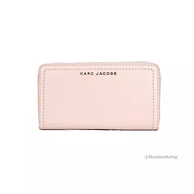 Marc Jacobs Large Peach Whip Pebble Leather Continental Zip Around Phone Wallet • $89