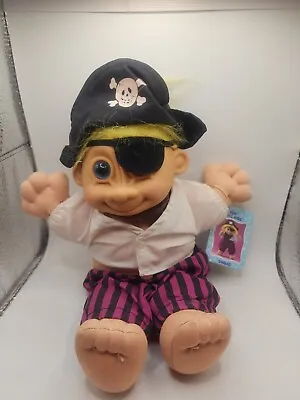 Vintage NWT Russ Troll Kids 11  Sinbad Pirate Plush Doll • $16