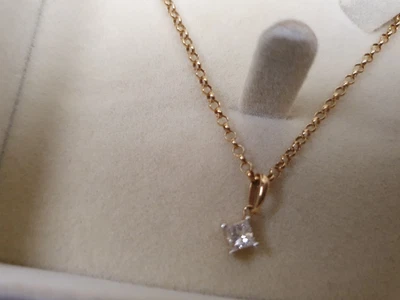 £200 • Buy Yellow Gold 0.25 Diamond Necklace