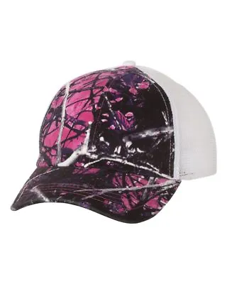 $14.95 • Buy Muddy Girl Trucker Hat Cap, Pink & Purple Camo Moonshine Camouflage Ladies