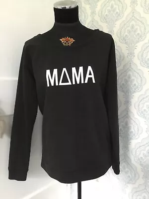 Black Top MAMA. Size M .Gray By Southwood Studios • £3.99