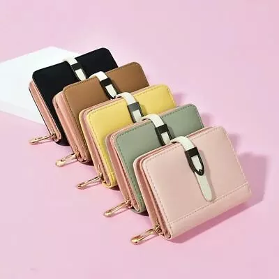 Women Ladies Leather Purse Wallet Folding Short Small Money Cash Card Holder UK • £4.99