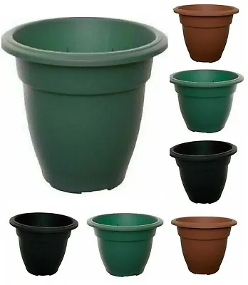 £8.88 • Buy Set Of6 Plastic Round Plant Flower Pot Base Saucer Plate Tray Water Plant Garden