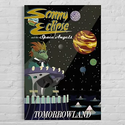 Walt Disney World Cosmic Ray's Starlight Cafe Sonny Eclipse Poster Art • $18