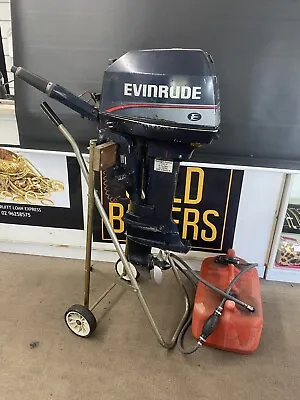 $999 • Buy Evinrude 6HP Outboard Boat Motor With Fuel Tank