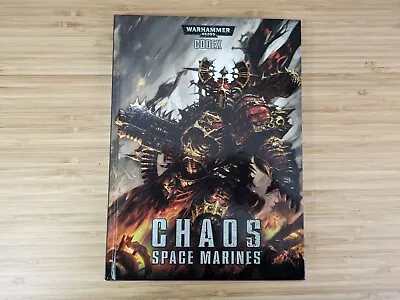Warhammer 40k-Chaos Space Marines Codex-8th Edition-Hardback-2019 • £5
