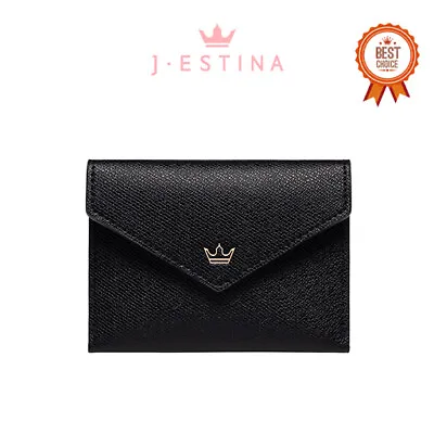 [J.ESTINA] Dono Flap Card Wallet BK JSTCSF0BS500BK010 Korean Brand Women Wallet • $98.57
