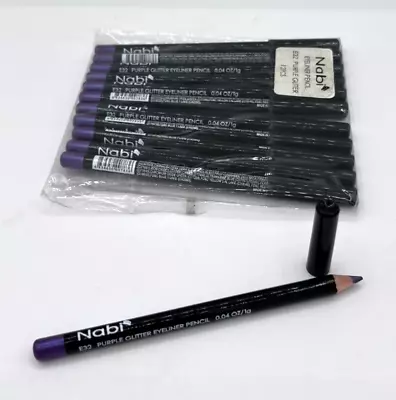 Nabi Eyeliner Pencil E32 Purple Glitter 0.04 Oz 12 Pack • $13.99